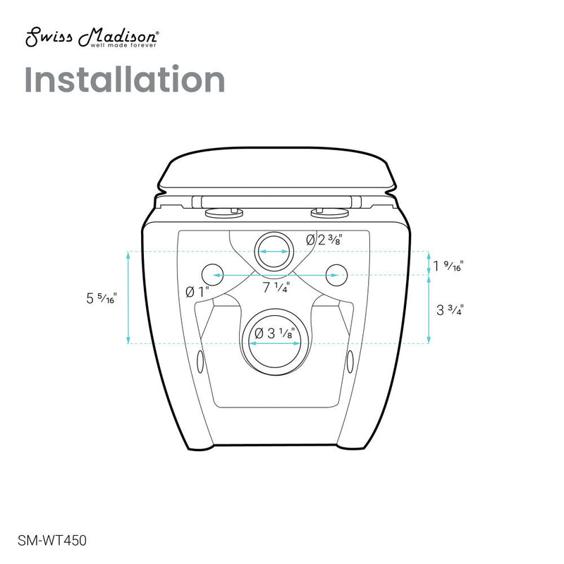 Swiss Madison Ivy Wall-Hung Elongated Toilet Bowl - SM-WT450