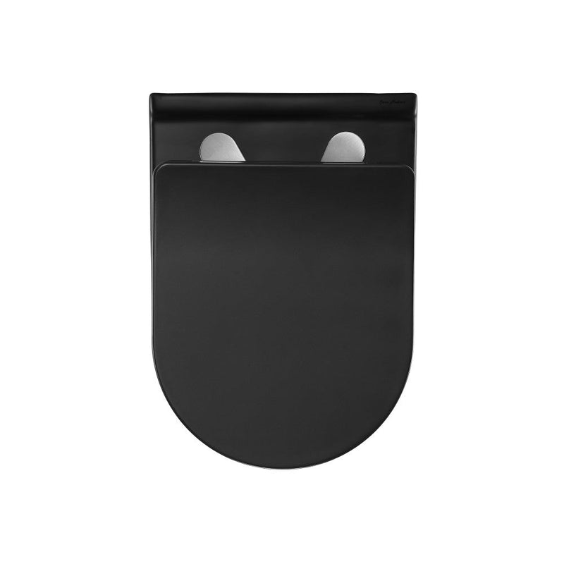Swiss Madison Ivy Wall-Hung Elongated Toilet Bowl in Matte Black - SM-WT450MB