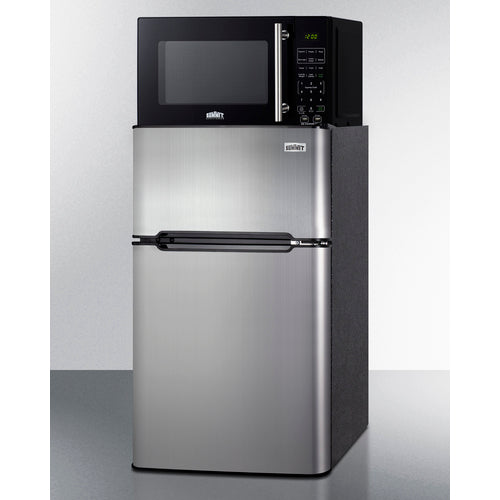 Summit Microwave/Refrigerator-Freezer Combination with Allocator MRF34BSSA