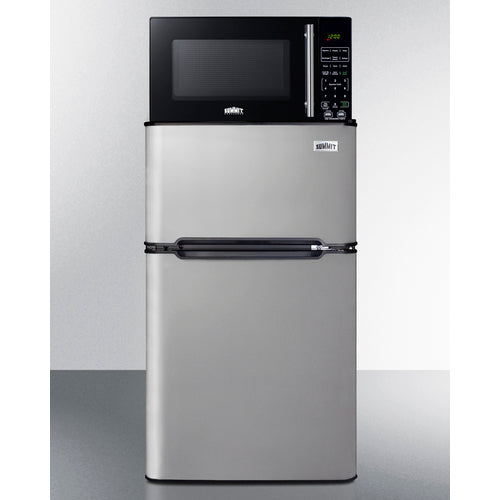 Summit Microwave/Refrigerator-Freezer Combination with Allocator MRF34BSSA