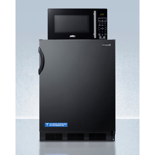 Summit Microwave/Refrigerator-Freezer Combination with Allocator MRF66BKA