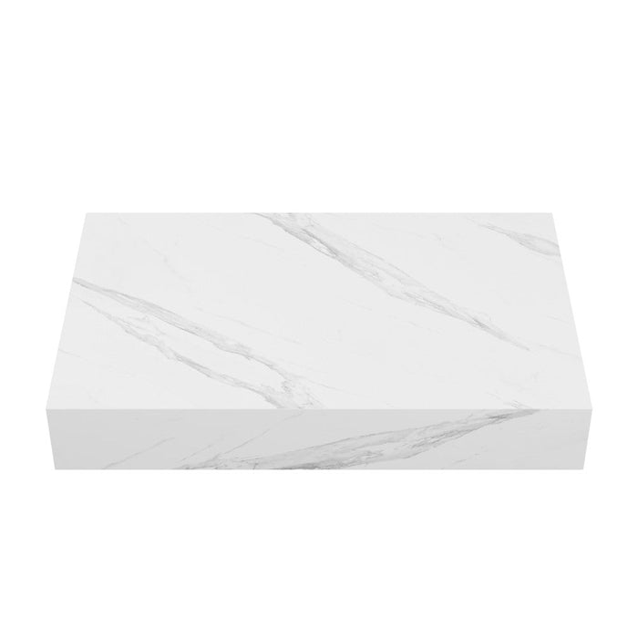 Swiss Madison Monaco 36" Floating Bathroom Shelf in White Marble (SM-VS252) - SM-WSM601-SH