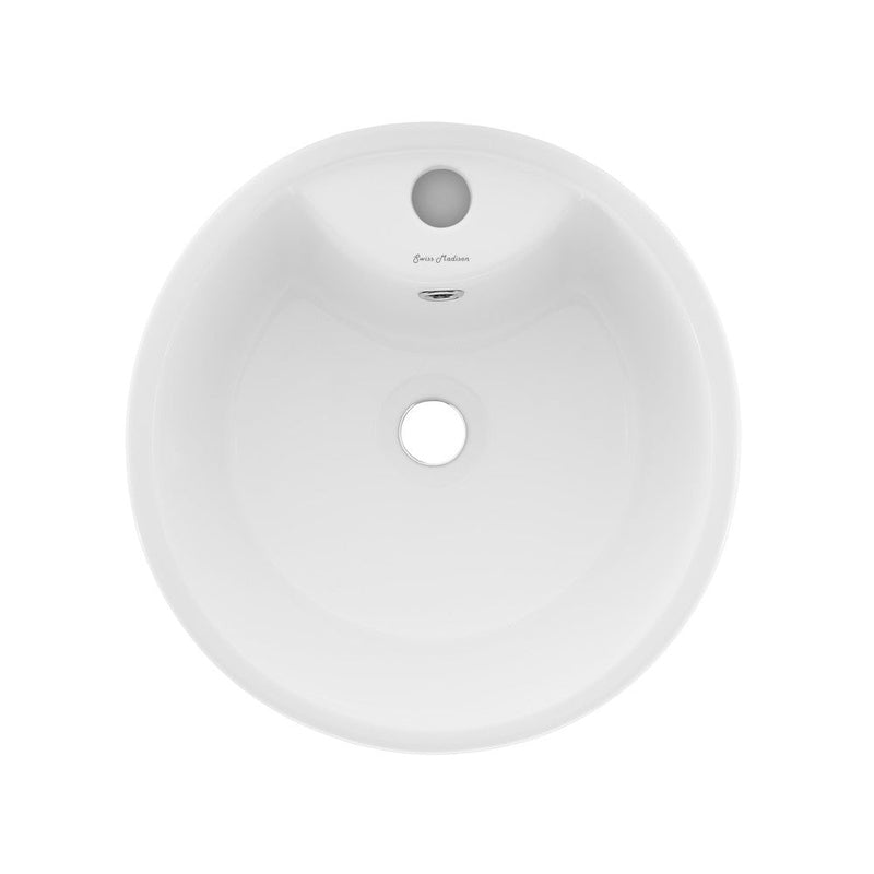 Swiss Madison Monaco Circular Basin Pedestal sink - SM-PS307