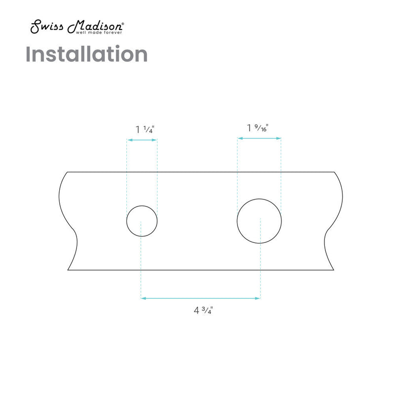 Swiss Madison Monaco Single-Handle, Wall-Mount, Bathroom Faucet in Brushed Nickel - SM-BF23BN