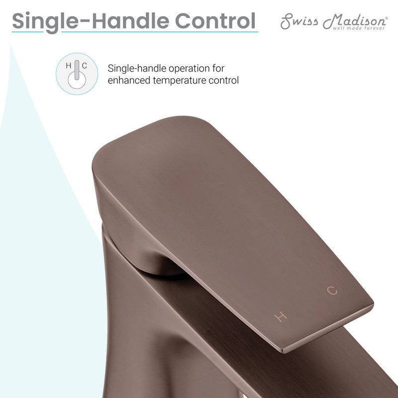 Swiss Madison Monaco Single Hole, Single-Handle, Bathroom Faucet in Oil Rubbed Bronze - SM-BF20OR