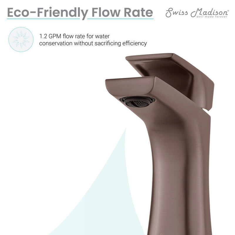 Swiss Madison Monaco Single Hole, Single-Handle, Bathroom Faucet in Oil Rubbed Bronze - SM-BF20OR