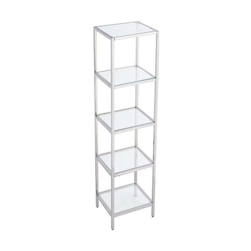 Swiss Madison Pierre 16"x65"x14" Freestanding Linen Cabinet in Chrome - SM-BC51C