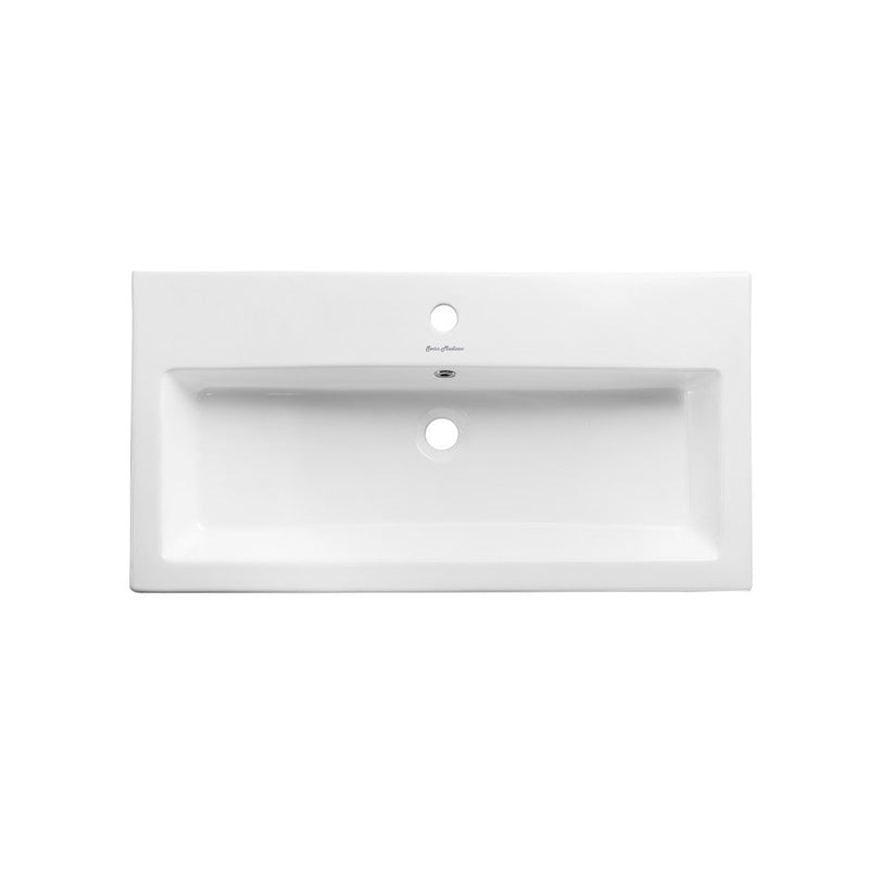 Swiss Madison Pierre 32 Single, Freestanding, Open Shelf, Gold Metal Frame Bathroom Vanity - SM-BV72G