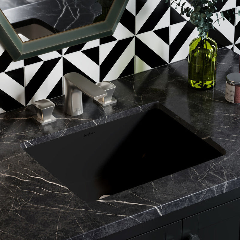 Swiss Madison Plaisir 18.5" Rectangle Undermount Bathroom Sink in Matte Black - SM-UM624MB
