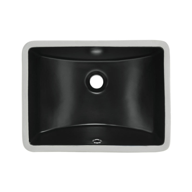 Swiss Madison Plaisir 18.5" Rectangle Undermount Bathroom Sink in Matte Black - SM-UM624MB