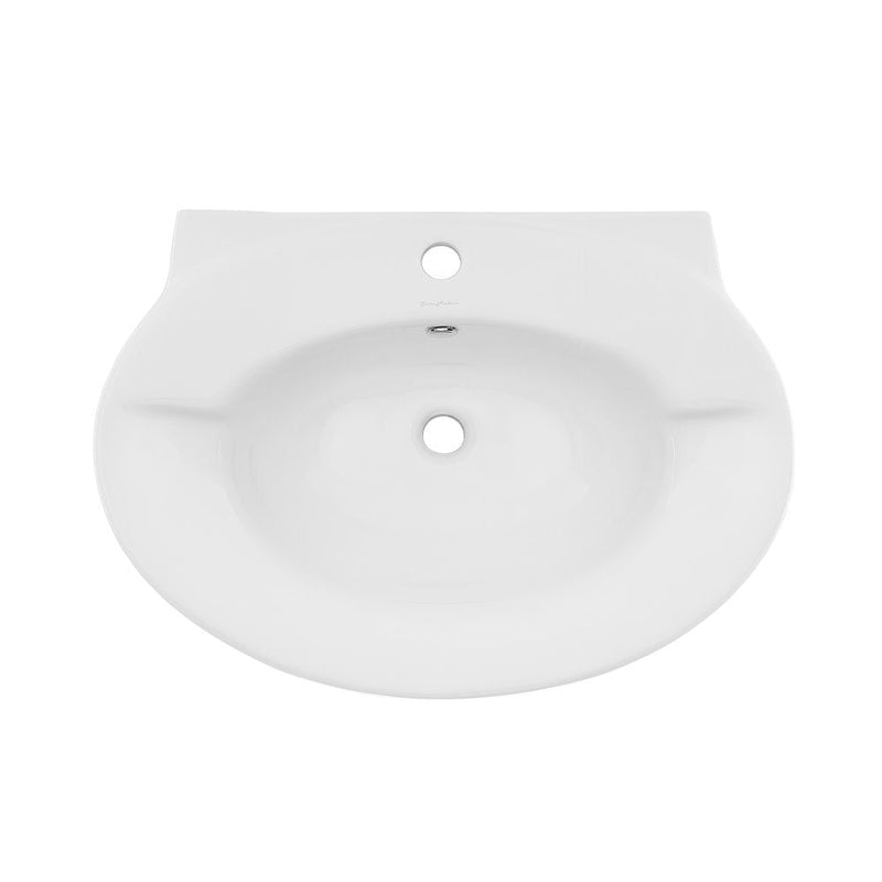 Swiss Madison Plaisir Rounded Basin Pedestal Sink - SM-PS309