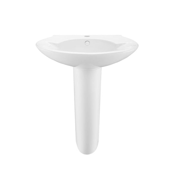 Swiss Madison Plaisir Rounded Basin Pedestal Sink - SM-PS309