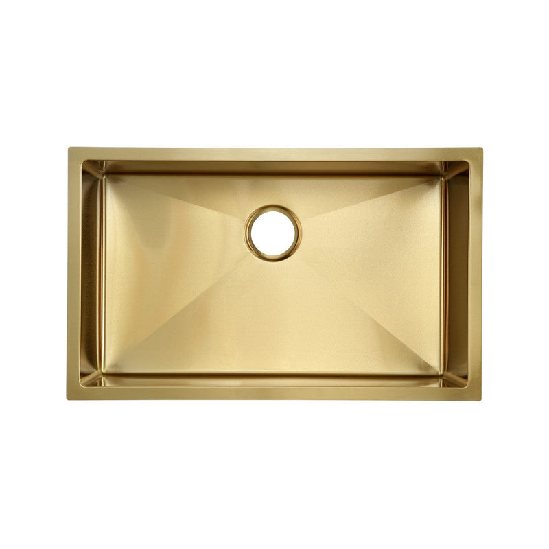 Swiss Madison Rivage 30 x 18 Stainless Steel, Single Basin, Undermount Kitchen Sink, Gold - SM-KU700G