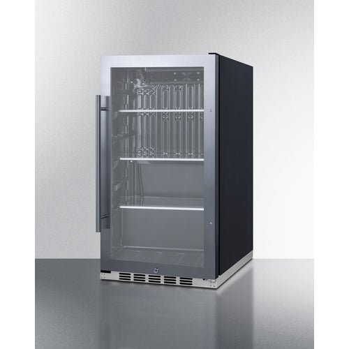 Summit Shallow Depth Indoor/Outdoor Beverage Cooler SPR488BOSH34