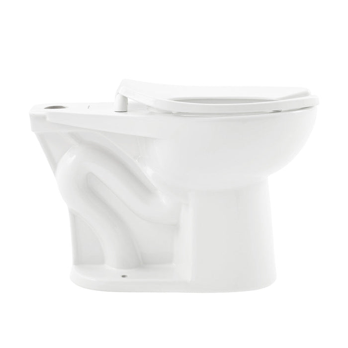 Swiss Madison Sirene Floor-Mounted Comfort Height Commercial Elongated Top Flush Spud Flushometer Toilet Bowl - SM-CT101