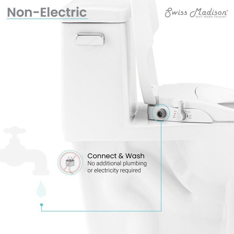Swiss Madison Aqua Non-Electric Smart Toilet Seat Bidet - SM-STS31