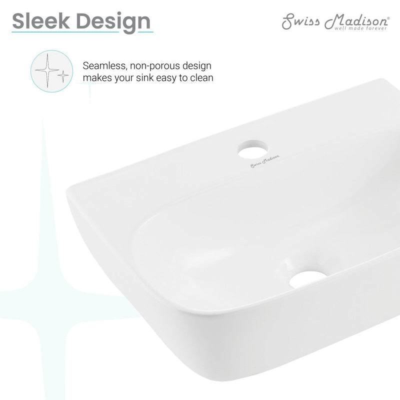 Swiss Madison St Tropez Wall Hung Sink - SM-WS329