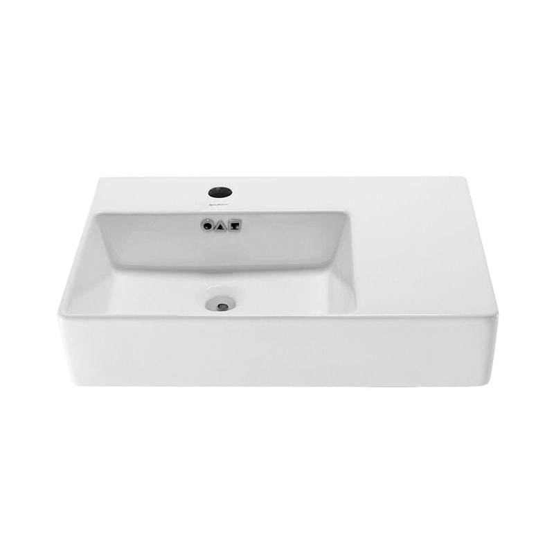 Swiss Madison St. Tropez 24 x 18 Ceramic Wall Hung Sink with Left Side Faucet Mount - SM-WS322