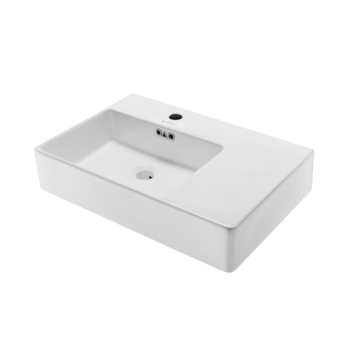 Swiss Madison St. Tropez 24 x 18 Ceramic Wall Hung Sink with Left Side Faucet Mount - SM-WS322