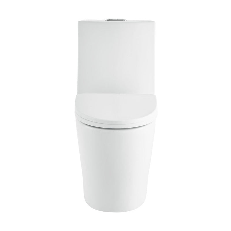 Swiss Madison St. Tropez One-Piece Elongated Toilet Vortex Dual-Flush in Matte White 1.1/1.6 gpf - SM-1T254MW