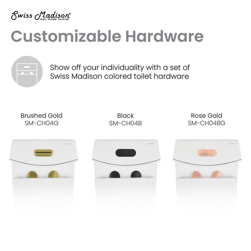 Swiss Madison St. Tropez One Piece Elongated Toilet Dual Vortex Flush 1.1/1.6 gpf with 10" Rough In - SM-1T274