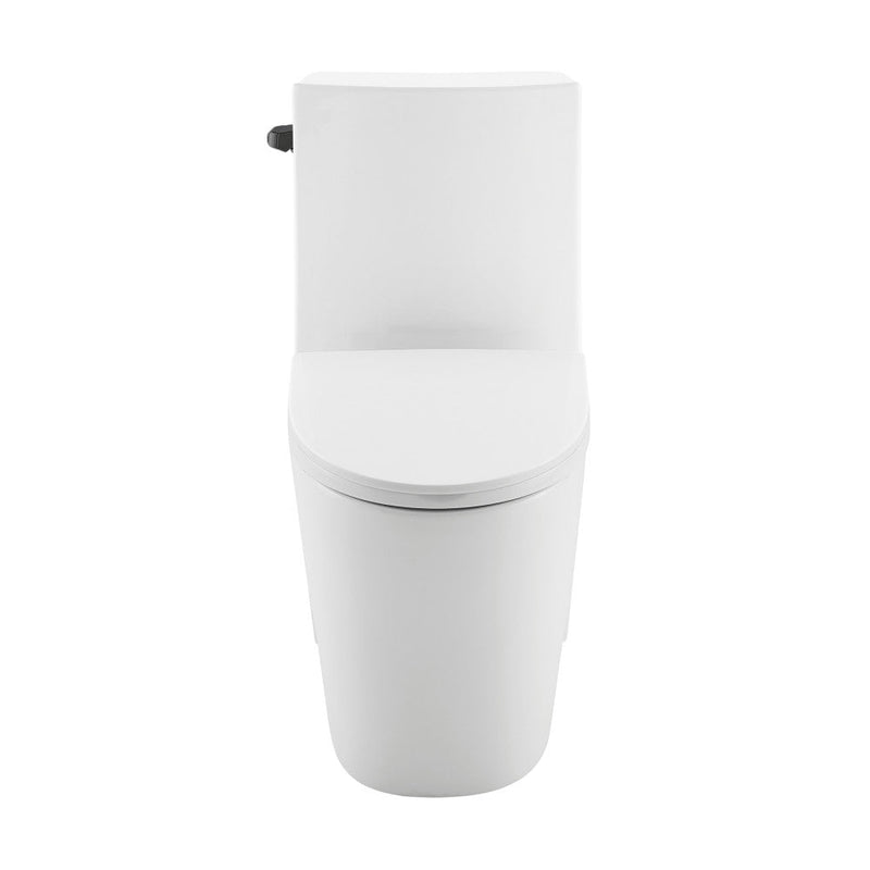Swiss Madison St. Tropez One Piece Elongated Toilet Side Flush 1.28 gpf with Black Hardware - SM-1T253HB