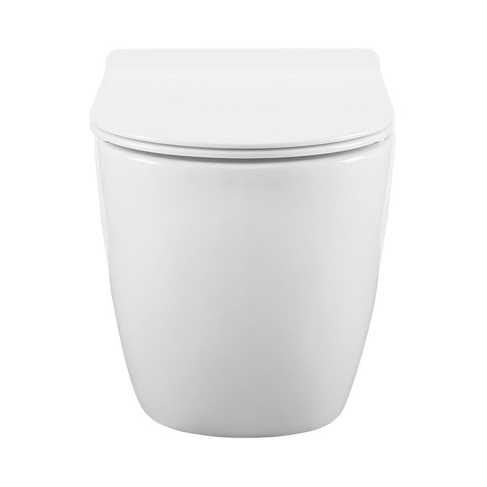 Swiss Madison St. Tropez Wall hung Toilet Bowl, Black Hardware - SM-WT449HB