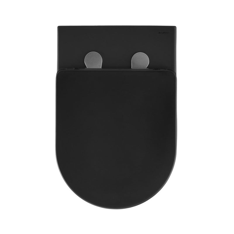 Swiss Madison St.Tropez Wall-Hung Elongated Toilet Bowl in Matte Black - SM-WT449MB