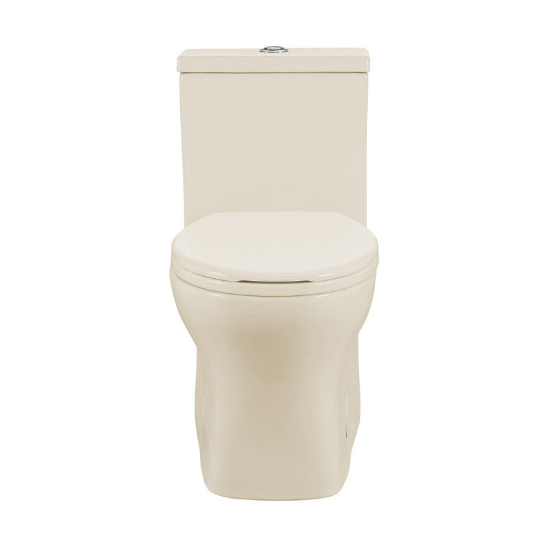 Swiss Madison Sublime III One-Piece Round Toilet Vortex™ Dual-Flush 0.95/1.26 gpf in Bisque - SM-1T271BQ