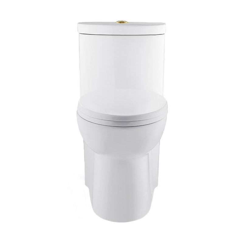 Swiss Madison Sublime One Piece Elongated Toilet Dual Flush, Brushed Gold Hardware 1.1/1.6 gpf - SM-1T205HG