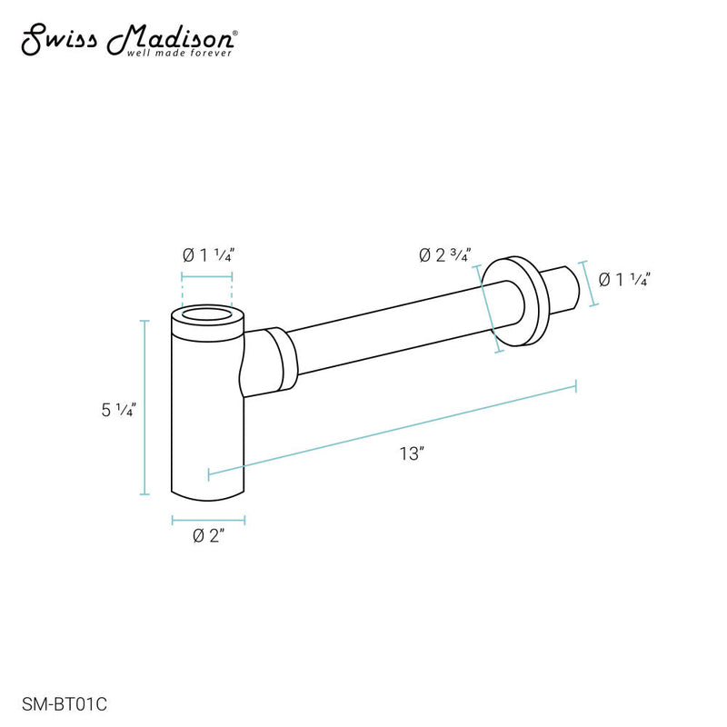 Swiss Madison Swiss Madison Well Made Forever SM-SK711-10C - Claire 24 Ceramic Console Sink Bundle - SM-SK711-10C
