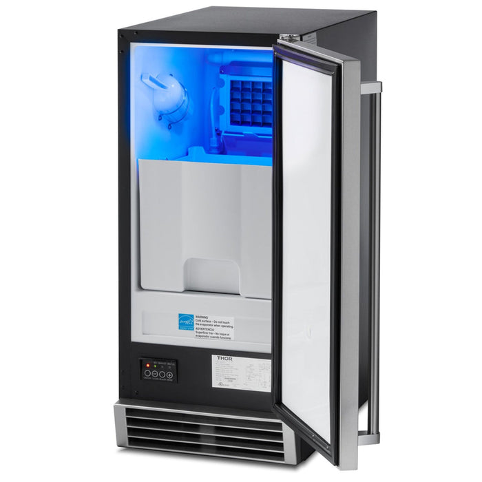 Thor Kitchen  - 15 inch Built-in 50 lbs. Ice Maker in Stainless Steel - TIM1501