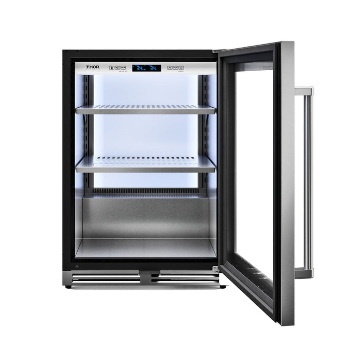 Thor Kitchen - 24" 140 Can Beverage Cooler - TBR24U-LH