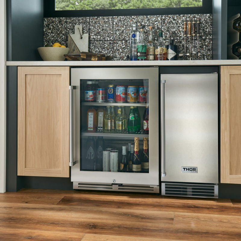 Thor Kitchen - 24" 140 Can Beverage Cooler - TBR24U