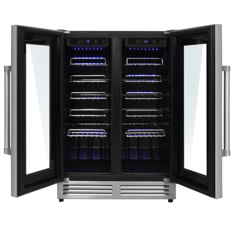 Thor Kitchen - 24 in. 42 Bottle Dual Zone Wine Cooler - TWC2402