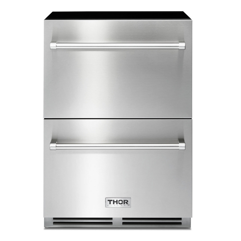 Thor Kitchen - 24" 5.4 cu. ft. Indoor or Outdoor Refrigerator Drawer - TRF24U