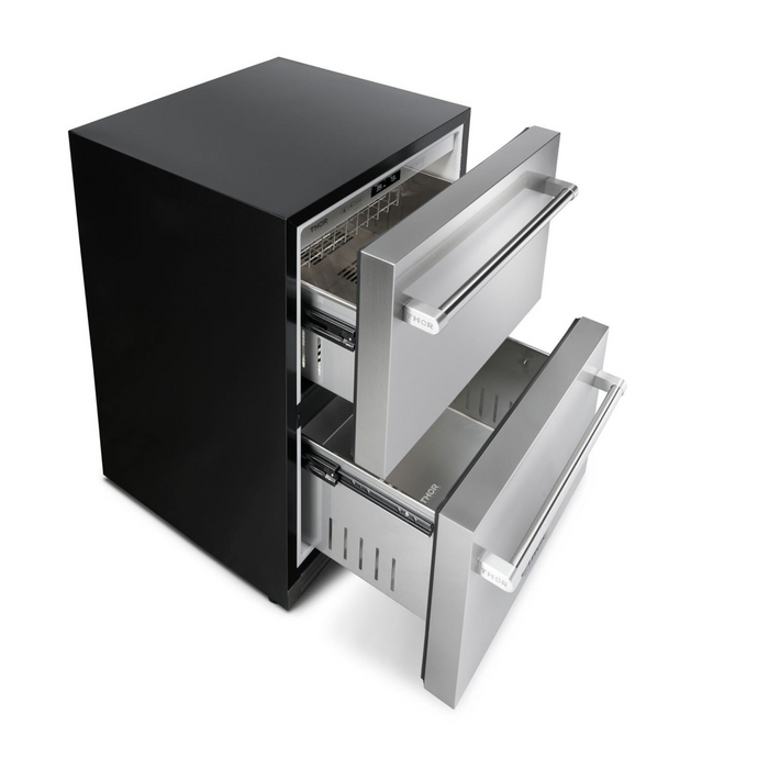 Thor Kitchen - 24" 5.4 cu. ft. Indoor or Outdoor Refrigerator Drawer - TRF24U