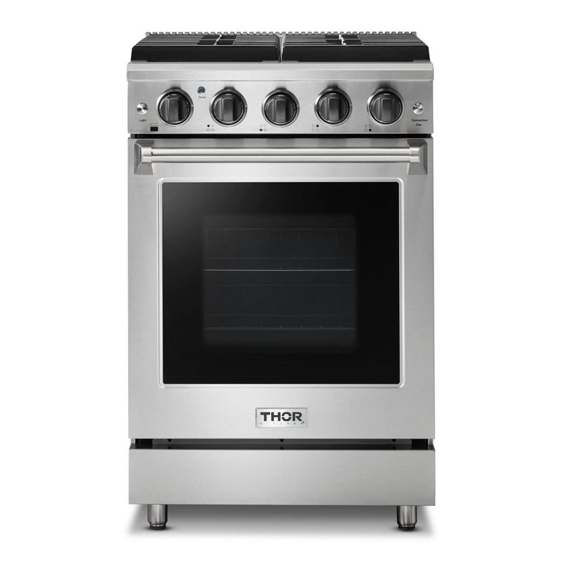 Thor Kitchen - 24 in. Professional Gas Range in Stainless Steel - LRG2401U