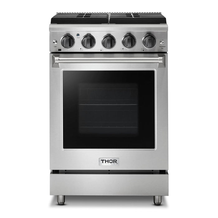 Thor Kitchen - 24 in. Professional Propane Gas Range in Stainless Steel - LRG2401ULP