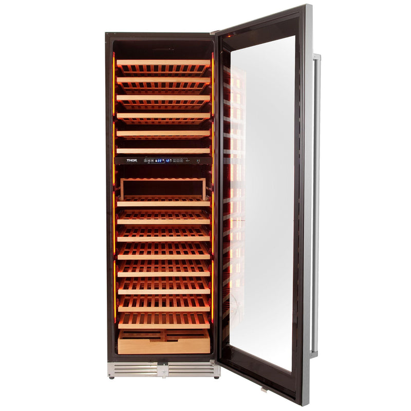 Thor Kitchen - 24 in. 162 Bottle Dual Zone Wine Cooler - TWC2403DI