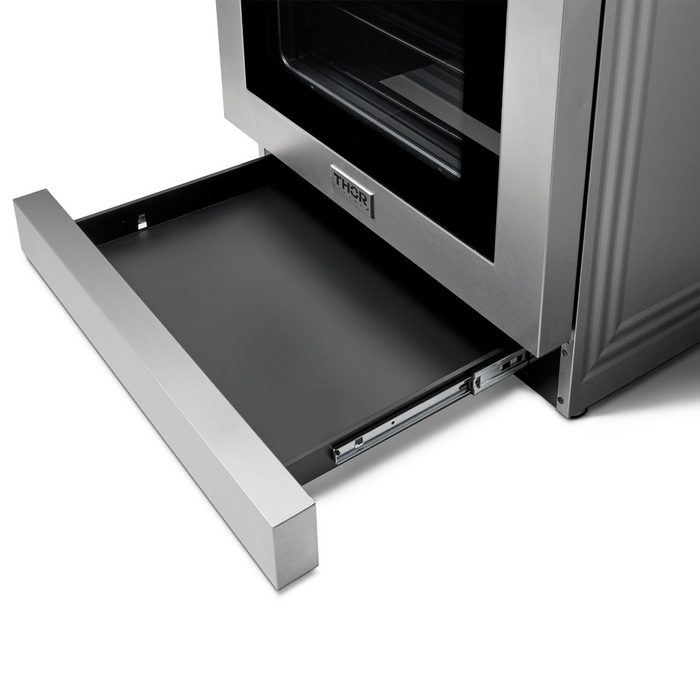 Thor Kitchen - 30 Inch Air Fry and Self-Clean Professional Electric Range - TRE3001