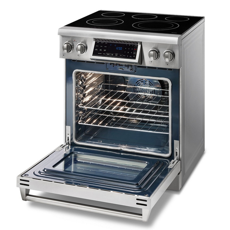Thor Kitchen - 30 Inch Air Fry and Self-Clean Professional Electric Range - TRE3001