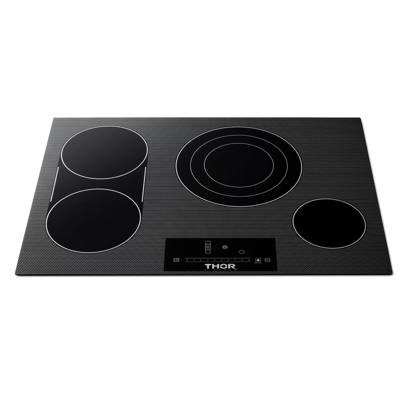 Thor Kitchen - 30 Inch. Professional Electric Cooktop With 4 Burners in Black - TEC30