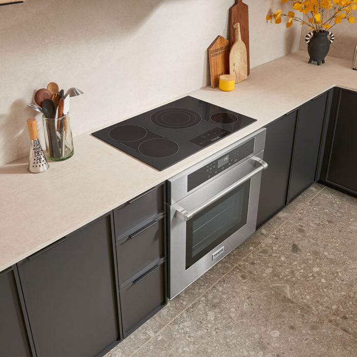 Thor Kitchen - 30 Inch. Professional Electric Cooktop With 4 Burners in Black - TEC30