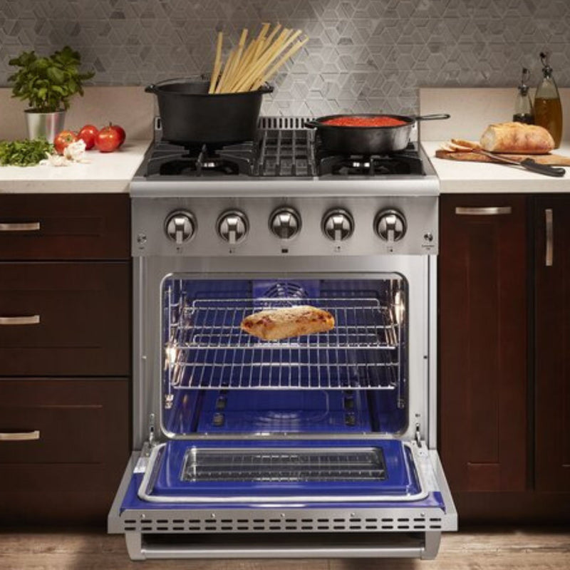 Thor Kitchen - 30 in. Propane Gas Burner/Electric Oven Range in Stainless Steel - HRD3088ULP