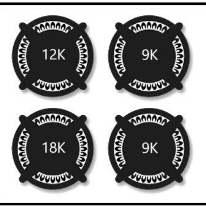 Thor Kitchen - 30 Inch. Drop-in Natural Gas Cooktop in Stainless Steel - TGC3001