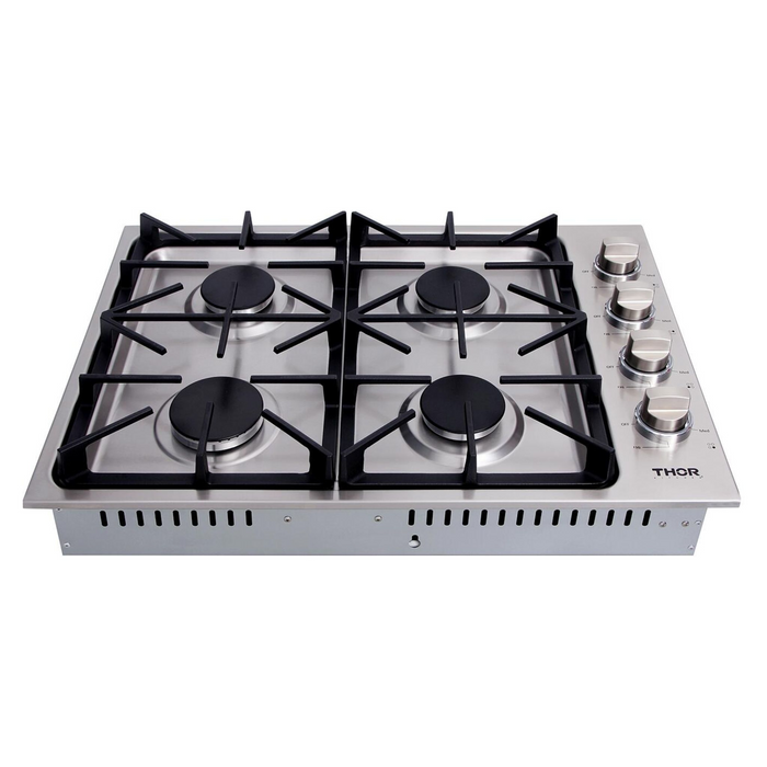Thor Kitchen - 30 Inch. Drop-in Natural Gas Cooktop in Stainless Steel - TGC3001