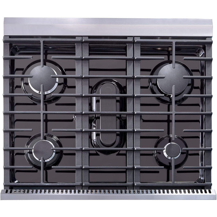 Thor Kitchen - 30 in. 4.55 cu. ft. Professional Natural Gas Range in Stainless Steel - LRG3001U
