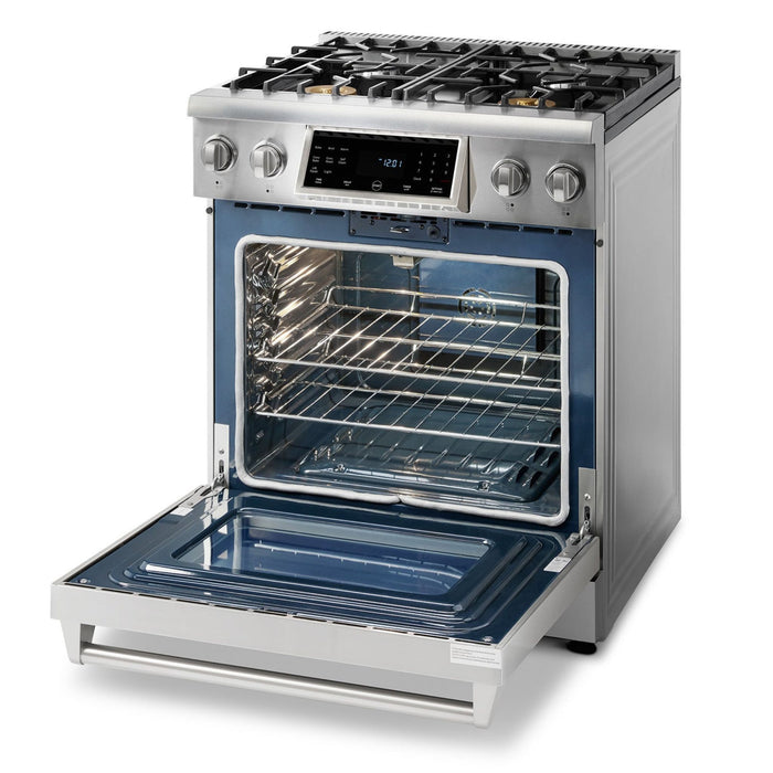 Thor Kitchen - 30 In. 4.6 cu. ft. Self-Clean Propane Gas Range in Stainless Steel - TRG3001LP