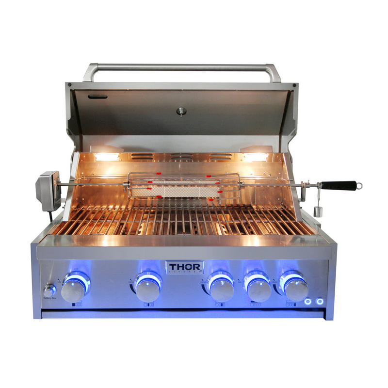 Thor Kitchen - 32 Inch. Built-In Liquid Propane Grill - MK04SS304